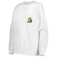 League Collegiate Wear Oregon Ducks Oversized Pocket Long Sleeve T-Shirt                                                        