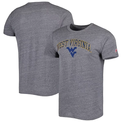 League Collegiate Wear West Virginia Mountaineers 1965 Arch Victory Falls Tri-Blend T-Shirt