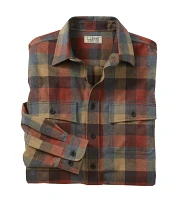 L.L.Bean Men's Plaid Chamois Long Sleeve Shirt