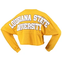 LSU Tigers Laurels Crop Long Sleeve T-Shirt                                                                                     