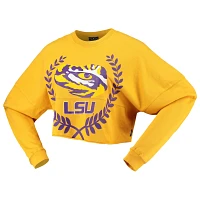 LSU Tigers Laurels Crop Long Sleeve T-Shirt                                                                                     