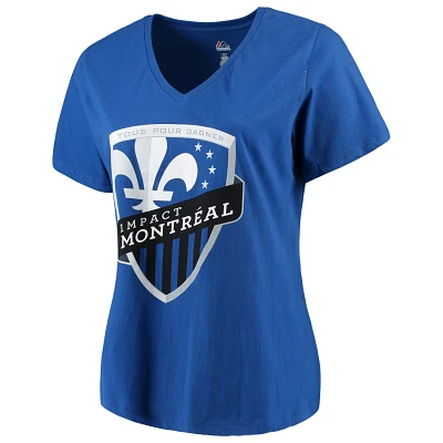Majestic Montreal Impact Plus Primary V-Neck T-Shirt