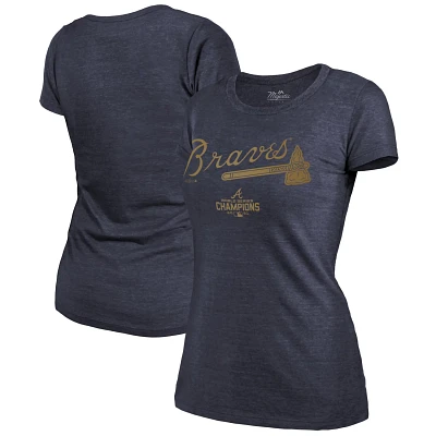 Majestic Threads Atlanta Braves 2022 Gold Program Wordmark T-Shirt