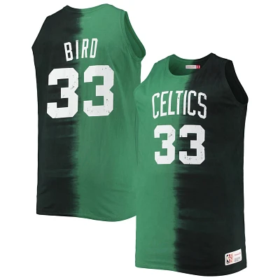 Mitchell  Ness Larry Bird /Kelly Green Boston Celtics Big Tall Profile Tie-Dye Player Tank Top