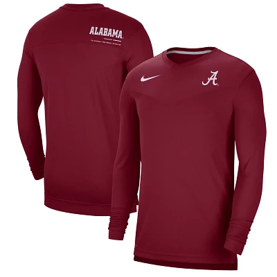 Nike Alabama Tide 2022 Coach Performance Long Sleeve V-Neck T-Shirt