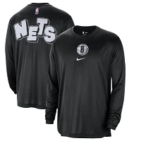 Nike Brooklyn Nets 2023/24 City Edition Authentic Pregame Performance Long Sleeve Shooting T-Shirt