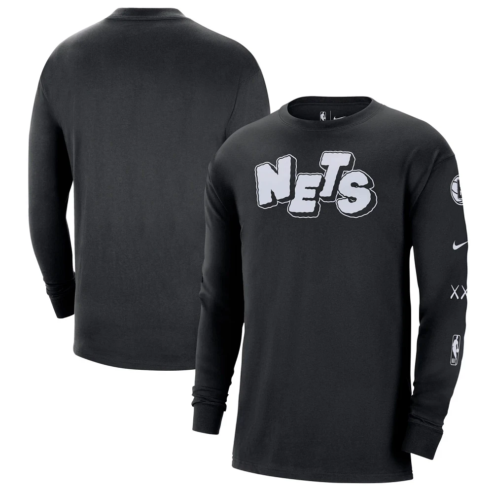 Nike Brooklyn Nets 2023/24 City Edition Max90 Expressive Long Sleeve T-Shirt