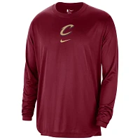 Nike Cleveland Cavaliers 2023/24 City Edition Authentic Pregame Performance Long Sleeve Shooting T-Shirt