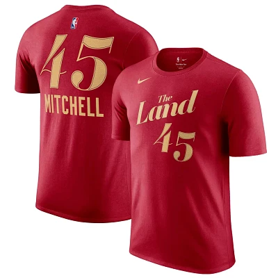 Nike Donovan Mitchell Cleveland Cavaliers 2023/24 City Edition Name  Number T-Shirt