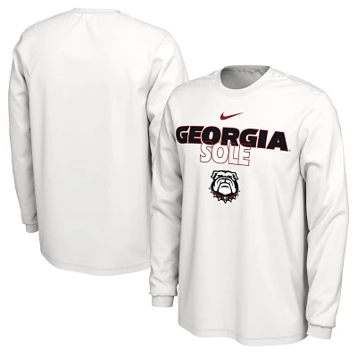 Nike Georgia Bulldogs 2023 On Court Bench Long Sleeve T-Shirt                                                                   