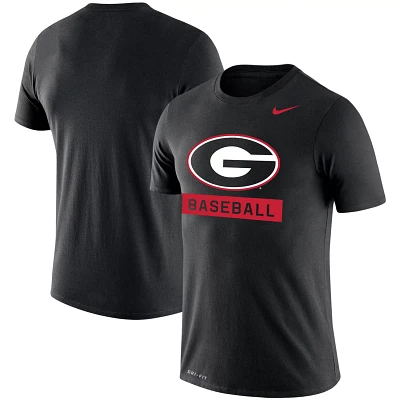 Nike Georgia Bulldogs Baseball Logo Stack Legend Slim Fit Performance T-Shirt