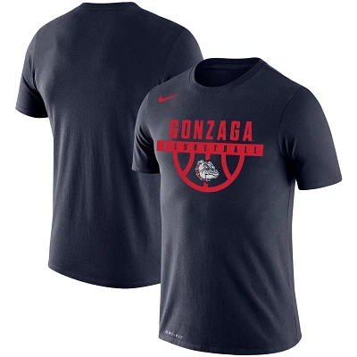 Nike Gonzaga Bulldogs Basketball Drop Legend Performance T-Shirt