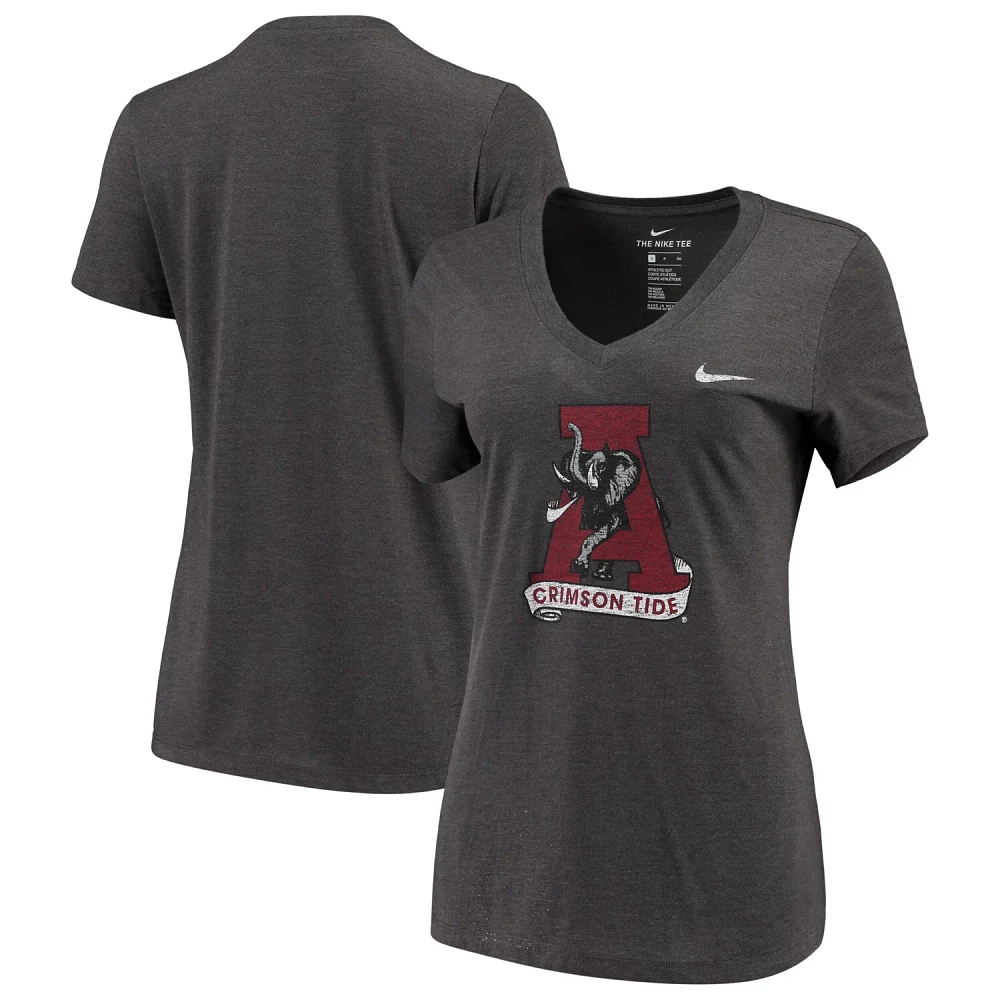 Nike Heathered Gray Alabama Crimson Tide Vault Tri-Blend V-Neck T-Shirt