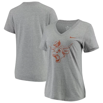 Nike Heathered Gray Texas Longhorns Vault Tri-Blend V-Neck T-Shirt