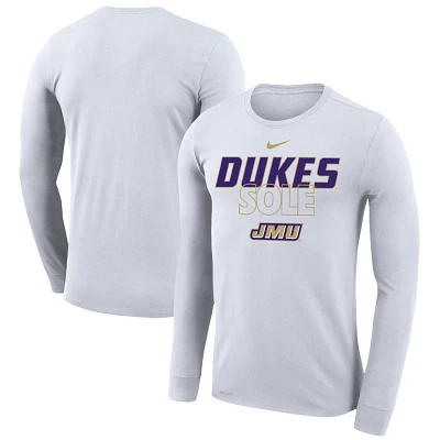 Nike James Madison Dukes 2023 On Court Bench Long Sleeve T-Shirt                                                                
