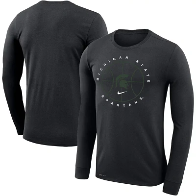 Nike Michigan State Spartans Basketball Icon Legend Performance Long Sleeve T-Shirt