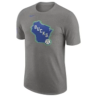 Nike Milwaukee Bucks 2023/24 City Edition Essential Warmup T-Shirt                                                              