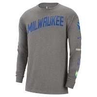 Nike Milwaukee Bucks 2023/24 City Edition Max90 Expressive Long Sleeve T-Shirt