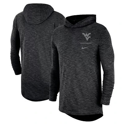 Nike West Virginia Mountaineers Slub Performance Long Sleeve Hoodie T-Shirt                                                     