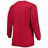 Oklahoma Sooners Big  Tall Two-Hit Long Sleeve T-Shirt