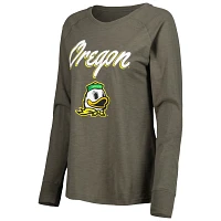 Oregon Ducks Payton Elbow Patch Slub Raglan Long Sleeve T-Shirt