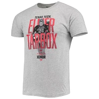 Original Retro Brand Elmer Tarbox Heathered Gray Texas Tech Raiders Ring of Honor T-Shirt