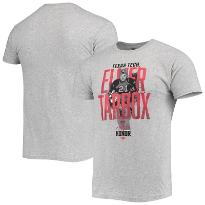 Original Retro Brand Elmer Tarbox Heathered Gray Texas Tech Raiders Ring of Honor T-Shirt