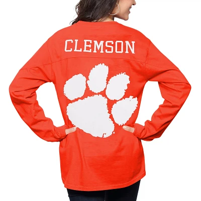 Pressbox Clemson Tigers The Big Shirt Oversized Long Sleeve T-Shirt