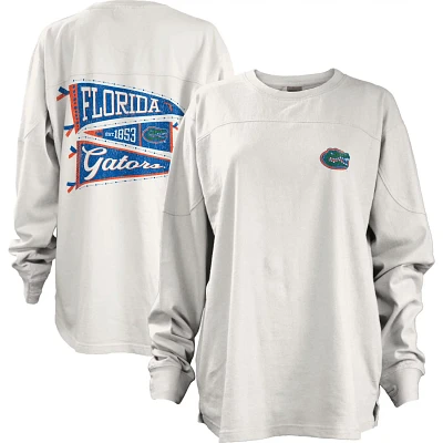 Pressbox Florida Gators Pennant Stack Oversized Long Sleeve T-Shirt