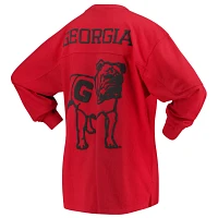 Pressbox Georgia Bulldogs The Big Shirt Oversized Long Sleeve T-Shirt