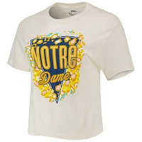 Pressbox Notre Dame Fighting Irish Taylor Animal Print Cropped T-Shirt