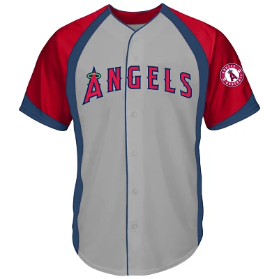 Profile Los Angeles Angels Big  Tall Colorblock Team Fashion Jersey