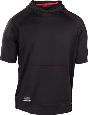Rawlings Men's Hooded Short Sleeve Baseball Sweatshirt