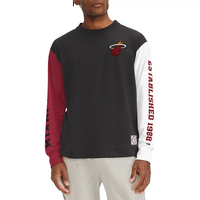 Tommy Jeans Miami Heat Richie Color Block Long Sleeve T-Shirt                                                                   