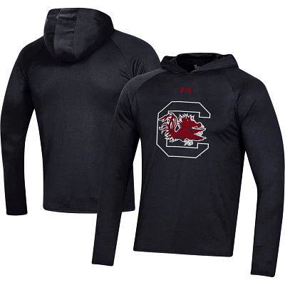 Under Armour South Carolina Gamecocks School Logo Raglan Long Sleeve Hoodie Performance T-Shirt                                 