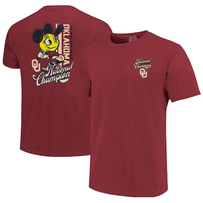 Unisex Comfort Colors Oklahoma Sooners 2023 NCAA Softball Women's College World Series Champions Home Run T-Shirt