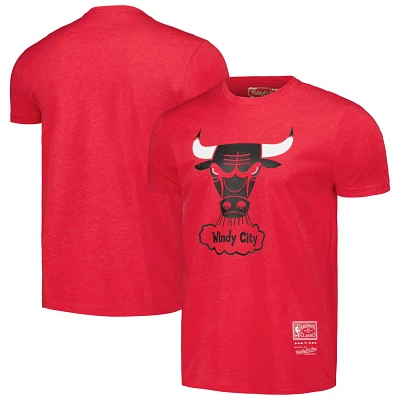 Unisex Mitchell  Ness Chicago Bulls Hardwood Classics MVP Throwback Logo T-Shirt