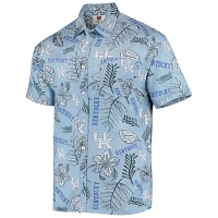 Wes  Willy Light Kentucky Wildcats Vintage Floral Button-Up Shirt