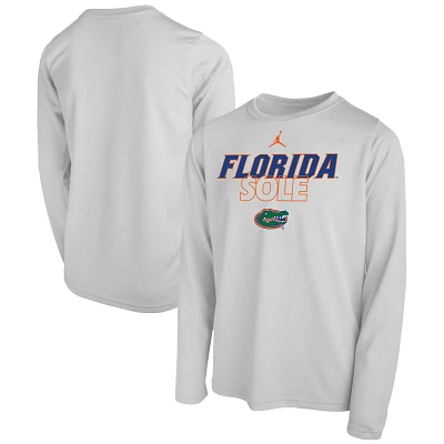 Youth Jordan Brand Florida Gators 2023 On Court Sole Bench T-Shirt