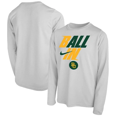 Youth Nike Baylor Bears Ball Bench Long Sleeve T-Shirt