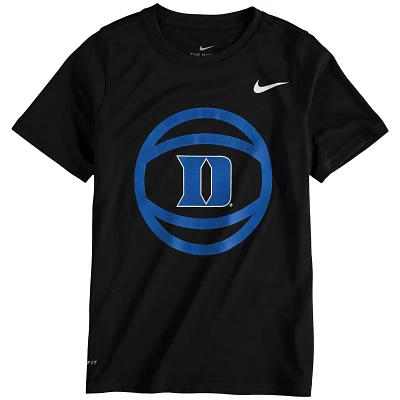 Youth Nike Duke Blue Devils Basketball and Logo Performance T-Shirt