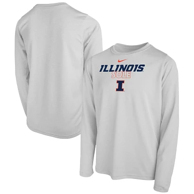 Youth Nike Illinois Fighting Illini 2023 On Court Sole Bench T-Shirt