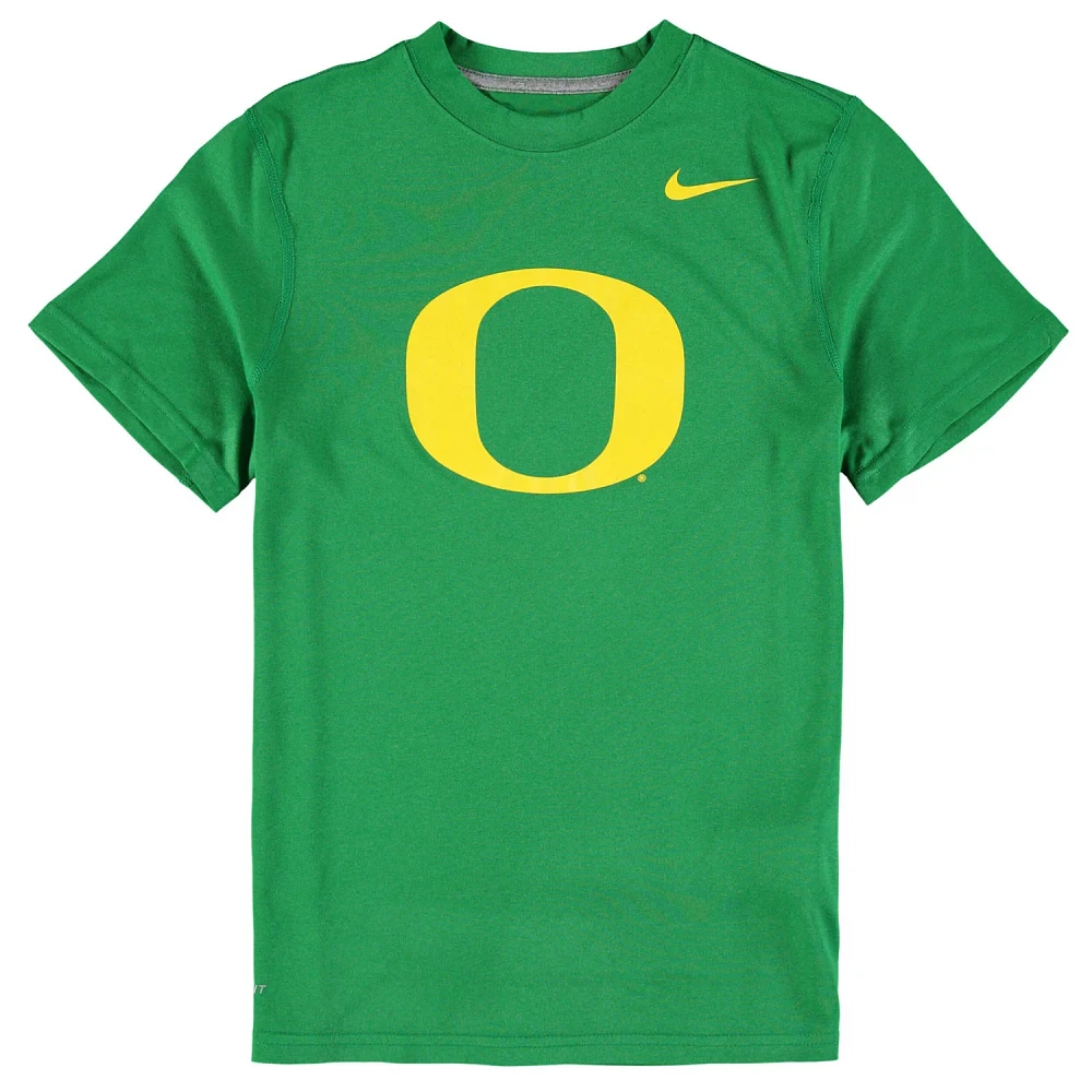 Youth Nike Kelly Oregon Ducks Logo Legend Dri-FIT T-Shirt