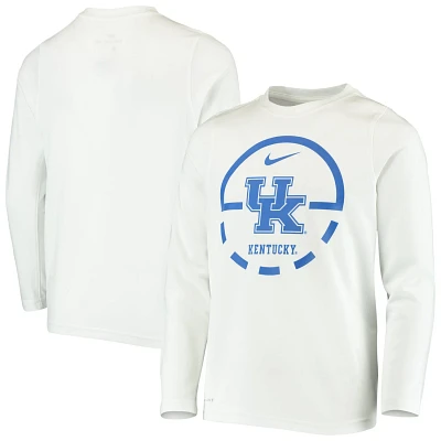 Youth Nike Kentucky Wildcats Basketball Legend Performance Long Sleeve T-Shirt