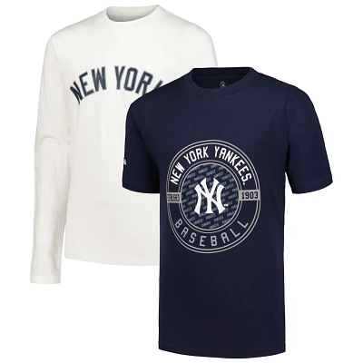 Youth Stitches /White New York Yankees T-Shirt Combo Set
