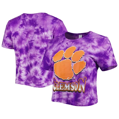 ZooZatz Clemson Tigers Cloud-Dye Cropped T-Shirt