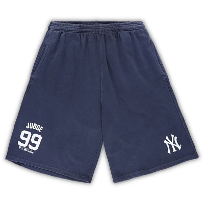 Aaron Judge New York Yankees Big  Tall Stitched Double-Knit Shorts