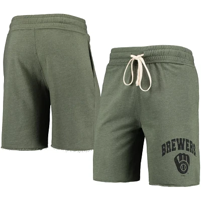Concepts Sport Heathered Milwaukee Brewers Mainstream Tri-Blend Shorts
