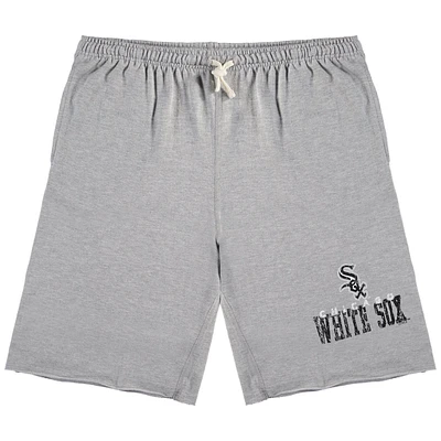 Heathered Gray Chicago Sox Big  Tall French Terry Shorts