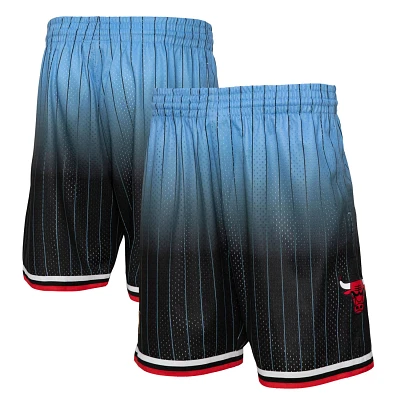 Mitchell  Ness /Light Blue Chicago Bulls 1995/96 Hardwood Classics Fadeaway Reload 30 Swingman Shorts